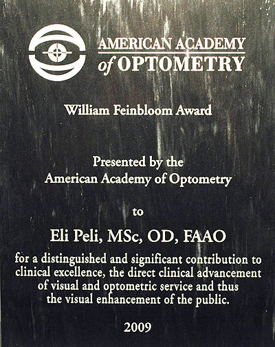 Photo of the Feinbloom Award