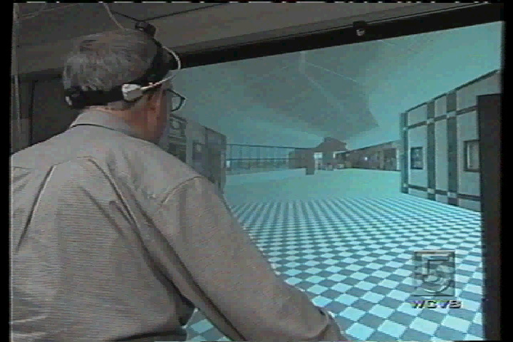 virtual mall used to test ability to notice obsticles